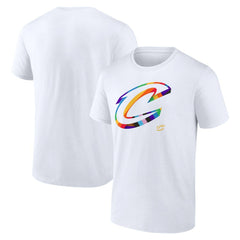 Cleveland Cavaliers Team Logo Pride T-Shirt White - NBA