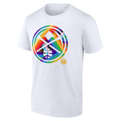 Denver Nuggets Team Logo Pride T-Shirt White - NBA