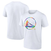 Golden State Warriors Team Logo Pride T-Shirt White - NBA