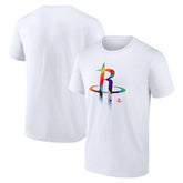 Houston Rockets Team Logo Pride T-Shirt White - NBA