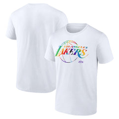 Los Angeles Lakers Team Logo Pride T-Shirt White - NBA