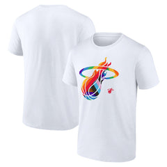 Miami Heat Team Logo Pride T-Shirt White - NBA