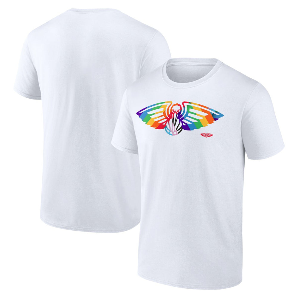 New Orleans Pelicans Team Logo Pride T-Shirt White - NBA