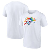 Oklahoma City Thunder Team Logo Pride T-Shirt White - NBA