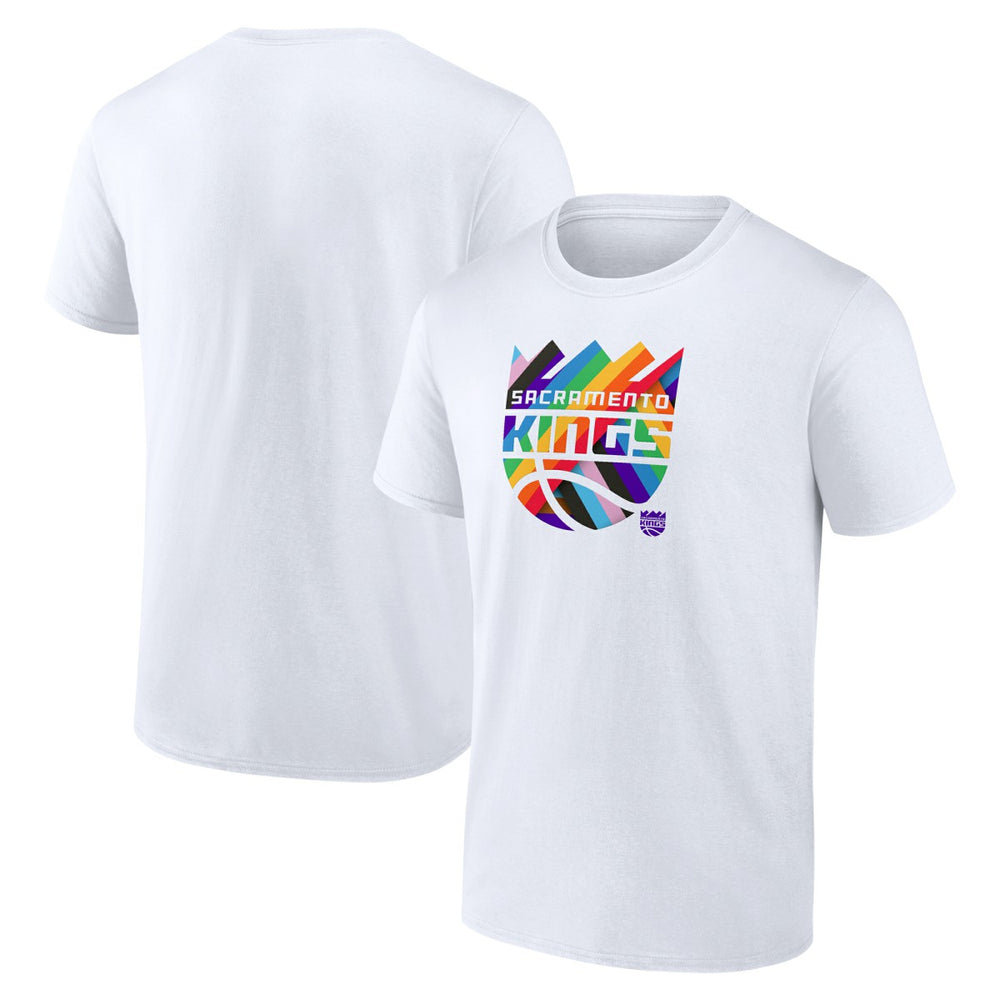 Sacramento Kings Team Logo Pride T-Shirt White - NBA