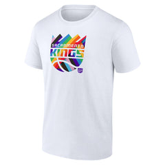 Sacramento Kings Team Logo Pride T-Shirt White - NBA