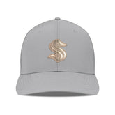 Seattle Kraken Levelwear Rise Copper Insignia Flex Hat - Gray - NHL