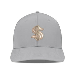 Seattle Kraken Levelwear Rise Copper Insignia Flex Hat - Gray - NHL