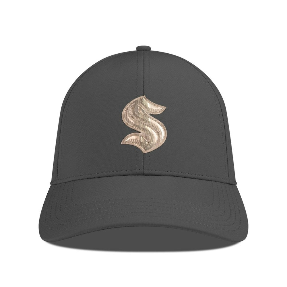 Seattle Kraken Levelwear Ascend Copper Insignia Vented Adjustable Hat - Charcoal - NHL