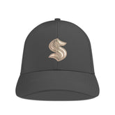 Seattle Kraken Levelwear Ascend Copper Insignia Vented Adjustable Hat - Charcoal - NHL