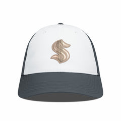 Seattle Kraken Levelwear Endure Copper Insignia Adjustable Hat - White/Charcoal - NHL