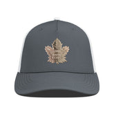 Toronto Maple Leafs Levelwear Signal Copper Insignia Trucker Adjustable Hat - Charcoal/White - NHL