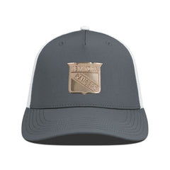 New York Rangers Levelwear Signal Copper Insignia Trucker Adjustable Hat - Charcoal/White - NHL