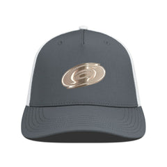 Carolina Hurricanes Levelwear Signal Copper Insignia Trucker Adjustable Hat - Charcoal/White - NHL