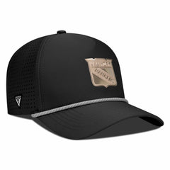 New York Rangers Levelwear Gordon Copper Insignia Vented Adjustable Hat - Black - NHL