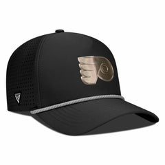 Philadelphia Flyers Levelwear Gordon Copper Insignia Vented Adjustable Hat - Black - NHL