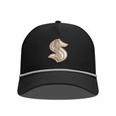 Seattle Kraken Levelwear Gordon Copper Insignia Vented Adjustable Hat - Black - NHL