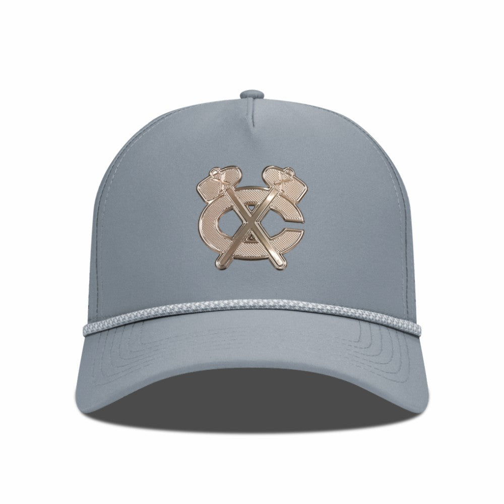 Chicago Blackhawks Levelwear Gordon Copper Insignia Vented Adjustable Hat - Gray - NHL