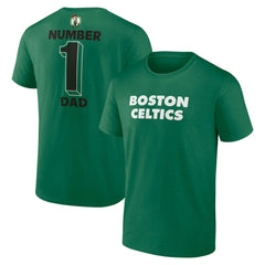 Boston Celtics #1 Dad Jersey T-Shirt Kelly Green - NBA