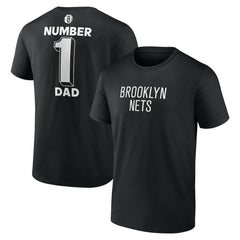 Brooklyn Nets #1 Dad Jersey T-Shirt Black - NBA