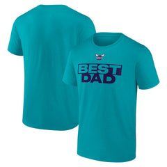 Charlotte Hornets Greatest Dad T-Shirt Teal - NBA