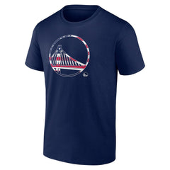 Golden State Warriors Flag Logo T-Shirt Navy - NBA