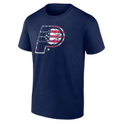Indiana Pacers Flag Logo T-Shirt Navy - NBA