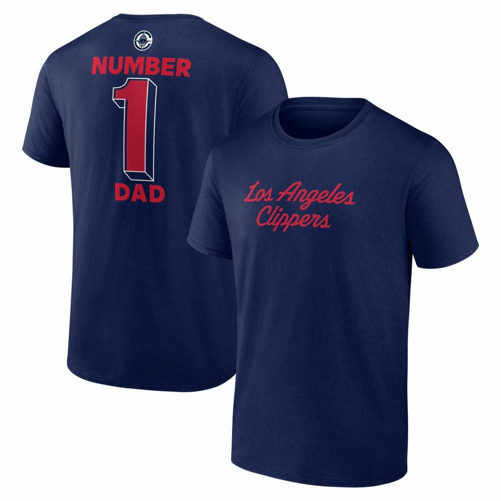 LA Clippers #1 Dad Jersey T-Shirt Navy - NBA