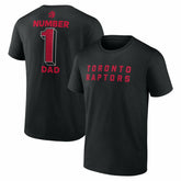 Toronto Raptors #1 Dad Jersey T-Shirt Black - NBA