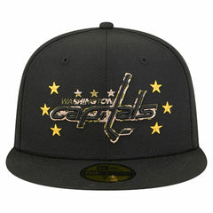 Washington Capitals New Era Military Appreciation Digital Camo Stars 59FIFTY Fitted Hat - Black - NHL