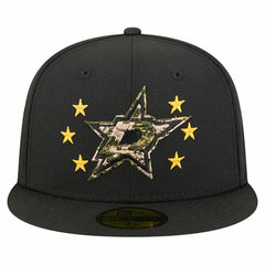 Dallas Stars New Era Military Appreciation Digital Camo Stars 59FIFTY Fitted Hat - Black - NHL
