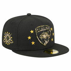 Florida Panthers New Era Military Appreciation Digital Camo Stars 59FIFTY Fitted Hat - Black - NHL