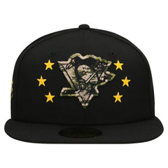 Pittsburgh Penguins New Era Military Appreciation Digital Camo Stars 59FIFTY Fitted Hat - Black - NHL