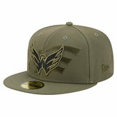 Washington Capitals New Era Military Appreciation Flag 59FIFTY Fitted Hat - Olive - NHL