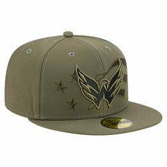 Washington Capitals New Era Military Appreciation Flag 59FIFTY Fitted Hat - Olive - NHL