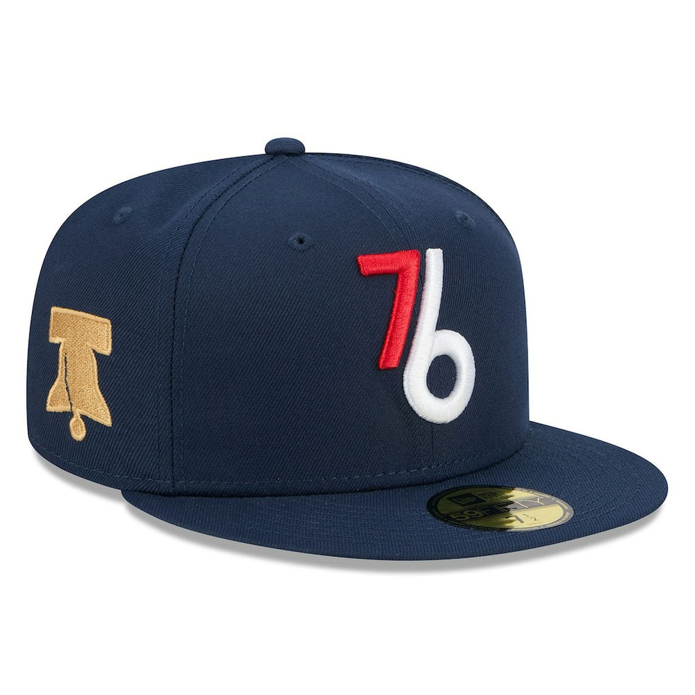 Philadelphia 76ers 2025/26 City Edition Alternate 59FIFTY Fitted Hat Navy - NBA