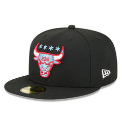 Chicago Bulls 2025/26 City Edition Alternate 59FIFTY Fitted Hat Black - NBA