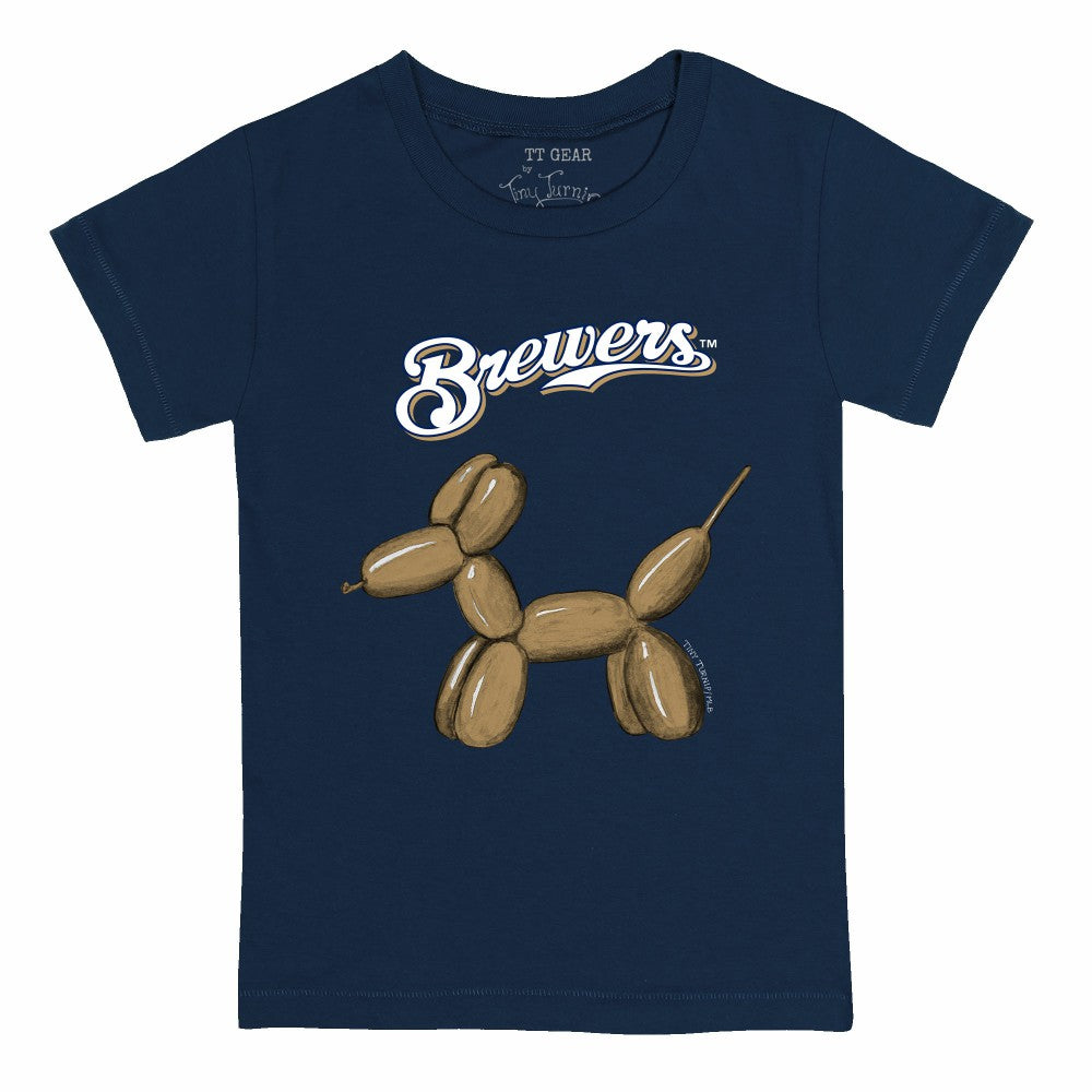 Milwaukee Brewers Tiny Turnip Youth Balloon Dog T-Shirt - MLB