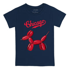 Chicago Cubs Tiny Turnip Youth Balloon Dog T-Shirt - MLB