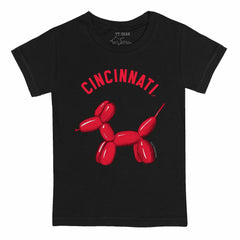 Cincinnati Reds Tiny Turnip Youth Balloon Dog T-Shirt - MLB