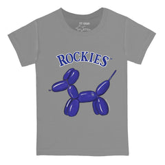 Colorado Rockies Tiny Turnip Youth Balloon Dog T-Shirt - MLB