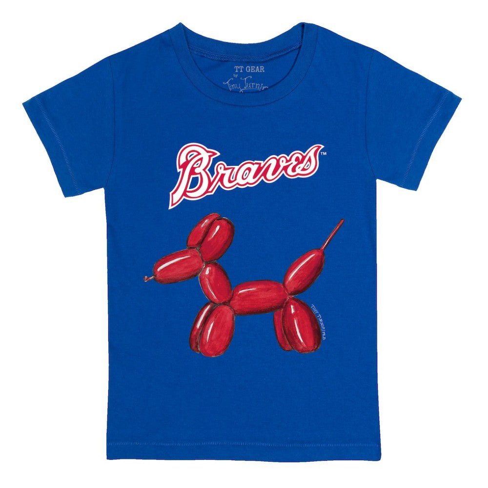 Atlanta Braves Tiny Turnip Youth Balloon Dog T-Shirt - MLB