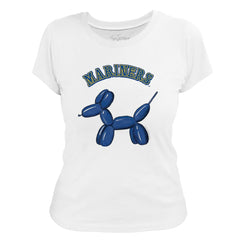 Seattle Mariners Tiny Turnip Women's Balloon Dog T-Shirt - MLB