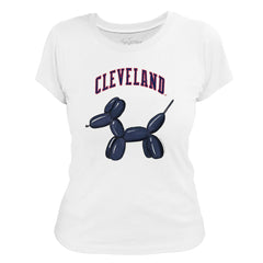 Cleveland Guardians Tiny Turnip Women's Balloon Dog T-Shirt - MLB