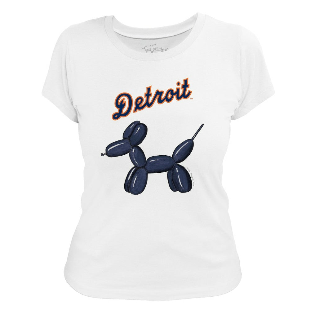 Detroit Tigers Tiny Turnip Women's Balloon Dog T-Shirt - MLB