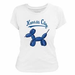 Kansas City Royals Tiny Turnip Women's Balloon Dog T-Shirt - MLB