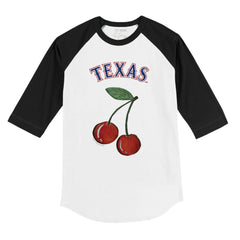 Texas Rangers Tiny Turnip Youth Cherries 3/4-Sleeve Raglan Baseball T-Shirt - MLB