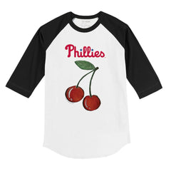 Philadelphia Phillies Tiny Turnip Youth Cherries 3/4-Sleeve Raglan Baseball T-Shirt - MLB