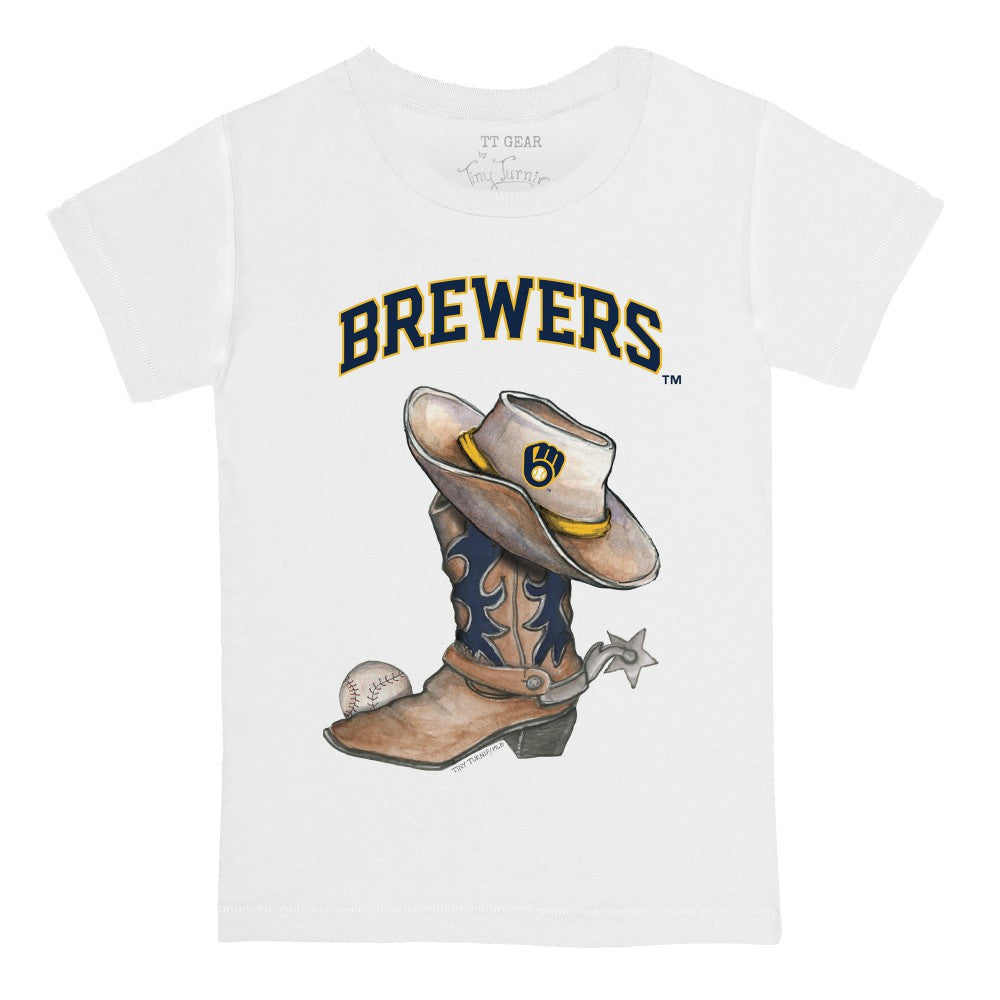 Milwaukee Brewers Tiny Turnip Youth Cowboy Boot T-Shirt - MLB