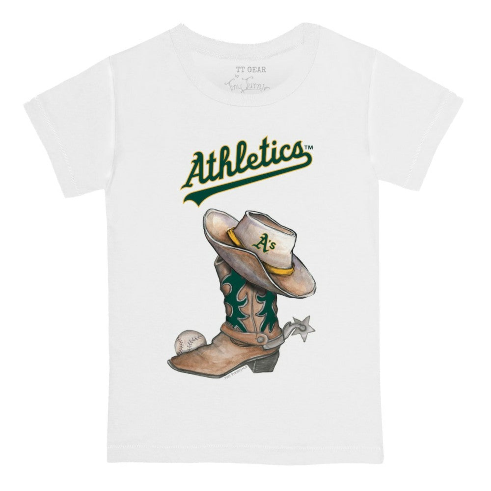 Athletics Tiny Turnip Youth Cowboy Boot T-Shirt - MLB